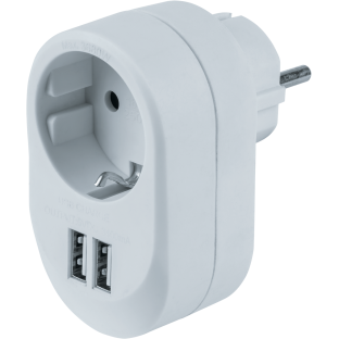 Адаптер с USB 3.4A NAD-USB01-1E-C-WH Navigator