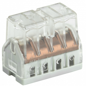 Клемма СМК (узкая прозрачная, 8 отверстий, 0.75-2.5 мм2) 081-20-25