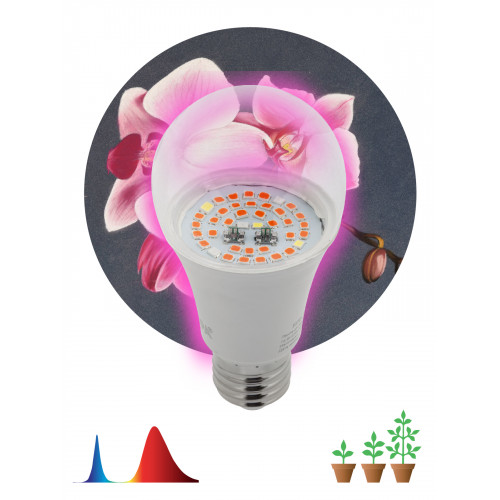 Светодиодная лампа 14Вт (для растений, красно-синяя) Е27