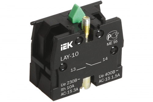 Контактный блок 1P для серии LAY5 (NO) IEK BDK21